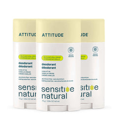 Deodorant 3-pack - Sensitive Skin Vanilla Cream-Plastic - 3 x 2.64 OZ.