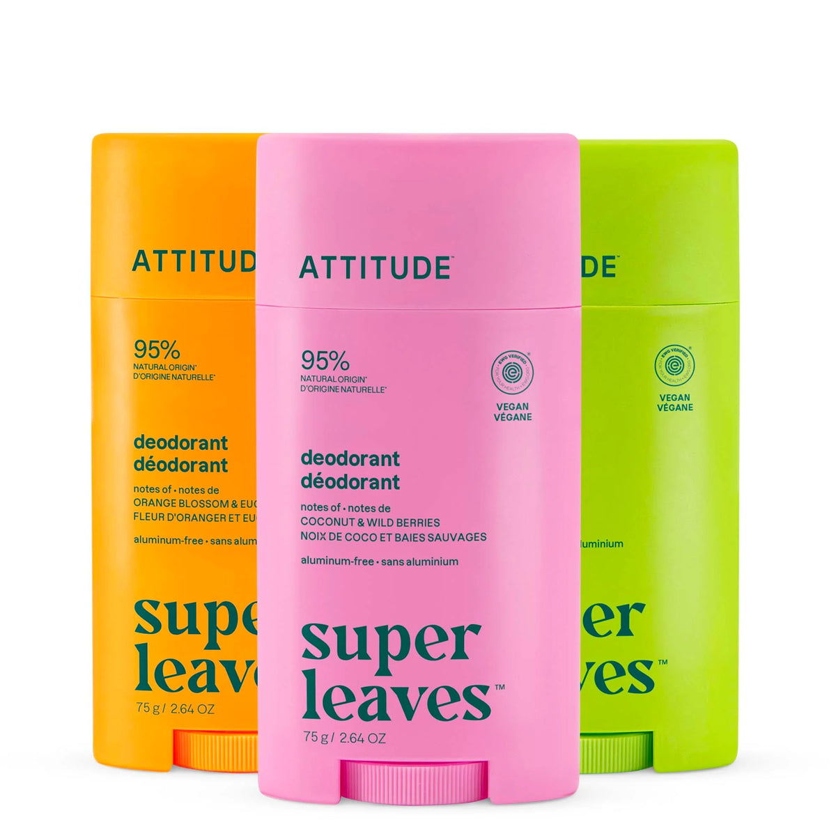 Deodorant 3-pack Assorted Fragrances-Plastic - 3 x 2.64 OZ.