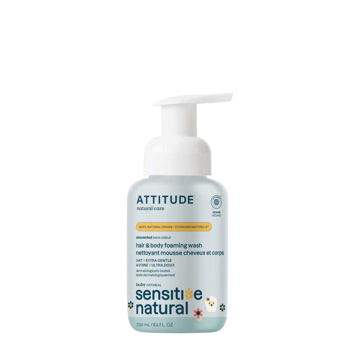 Baby Shampoo & Body Wash - Sensitive Skin Unscented-8.4 FL.OZ.