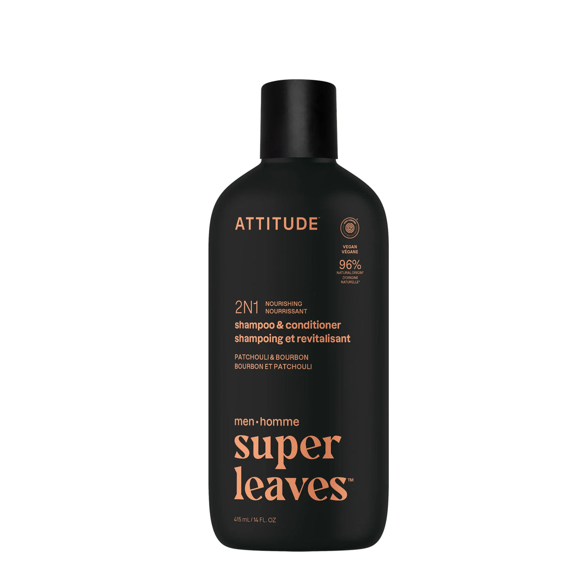 2-in-1 Men Shampoo & Conditioner - Nourishing Patchouli & Bourbon-14fl. Oz.